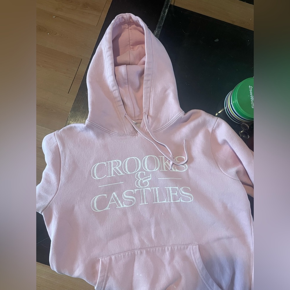 Crooks & castles hoodie pink